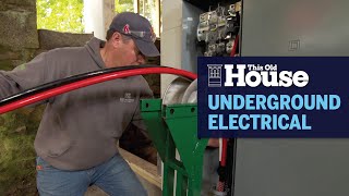 How to Lay Electrical Cable Underground  This Old House [upl. by Cacia]