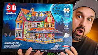 Eurographics HAUNTED HOUSE Jigsaw Puzzle Review [upl. by Acnoib]