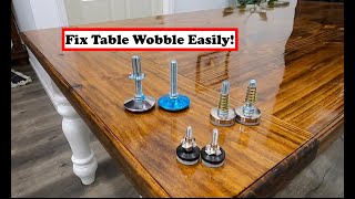 How to Fix Table Wobble Using Adjustable Furniture Levelers [upl. by Jena634]