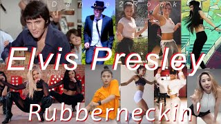 Elvis Presley Rubberneckin Extended Remix Shuffle Shapes amp HipHop Medley Dance to Rock Tribute [upl. by Oswell477]