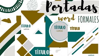 Portadas Formales en Word💜 Fernanda [upl. by Dominy]