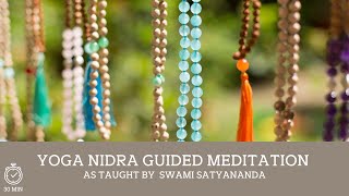 Yoga Nidra Meditation as by Swami Satyananda [upl. by Cyd862]