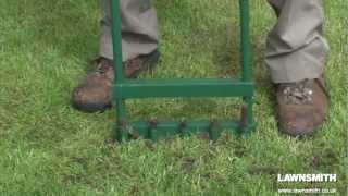 How to Aerate Spike amp Hollow Tine a Lawn [upl. by Afas]