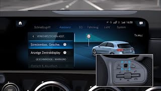 MercedesBenz AKlasse  Aktiver Geschwindigkeitslimit Assistent [upl. by Aeki257]