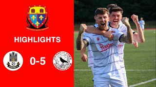 Caerleon 05 Cwmbrân Town  Gwent FA Senior cup  Quarter final highlights [upl. by Kirima583]