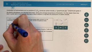 ALEKS  Solving for a Gaseous Reactant [upl. by Hoy104]