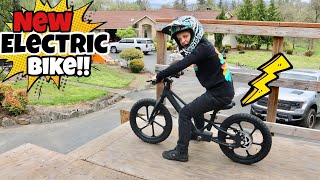 Can I Jump It I Got An Electric Bike Thumpstar Electric Balance Bike [upl. by Leziar]