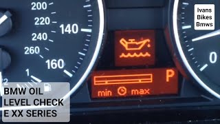 How To Check The Engine Oil Level On A BMW E70 E90 E92 E87 E88 M3 M5 E65 E83 E85 G20 [upl. by Nanice968]