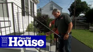 How to Repair a Rusted Wrought Iron Railing  This Old House [upl. by Yramesor]