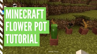 How To Make A FLOWER POT In Minecraft [upl. by Kassandra]