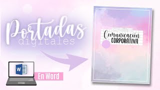 ¡PORTADAS BONITAS EN WORD✨ [upl. by Mic]